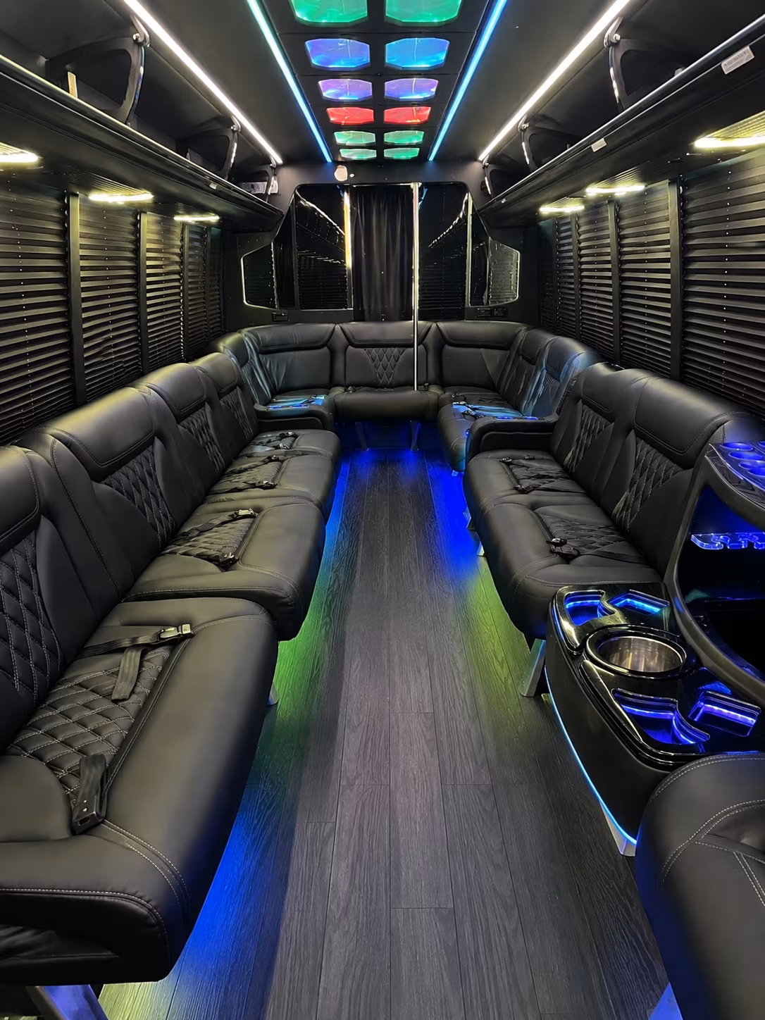 minnetonka 20 passenger party bus interior