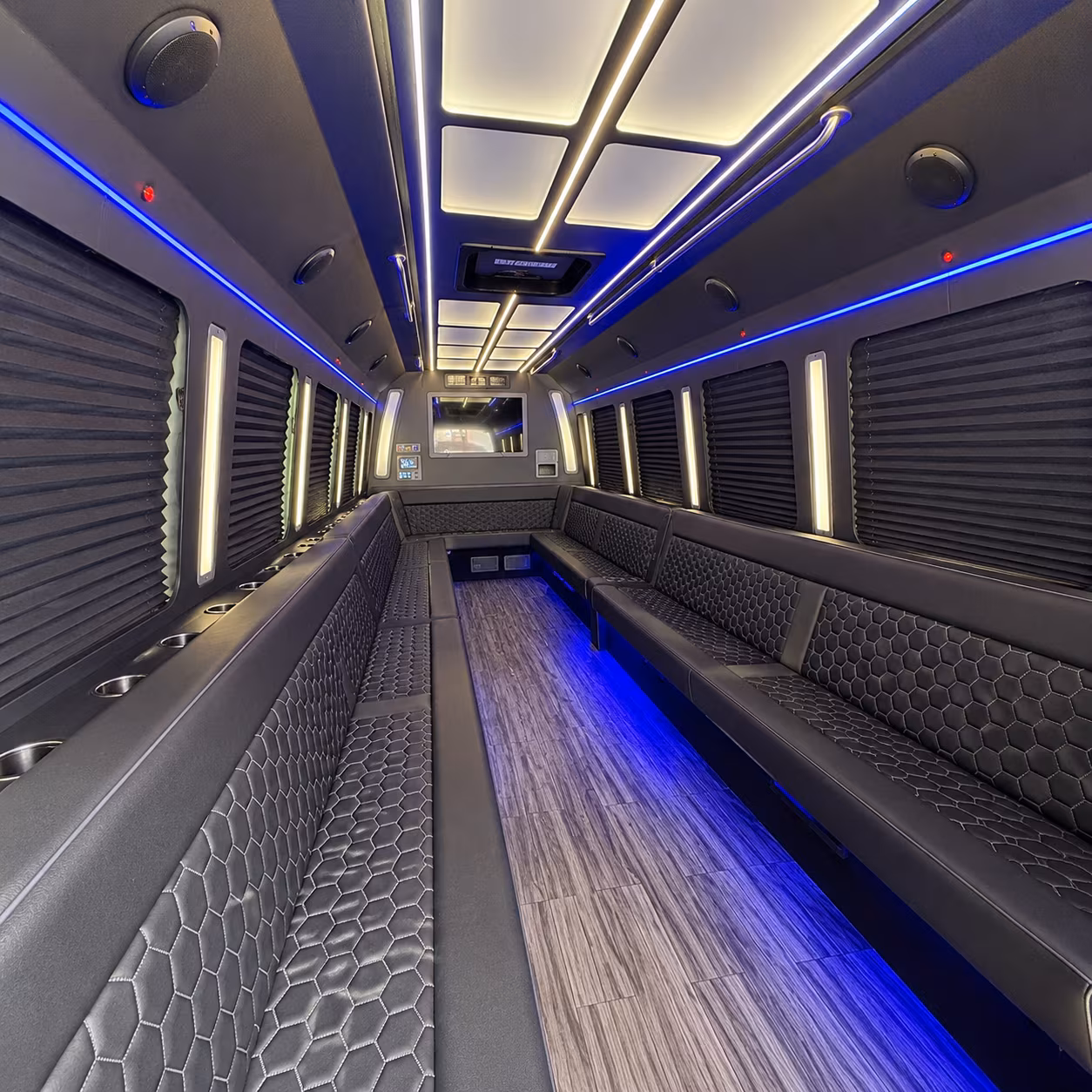 minnetonka 30 passenger party bus interior