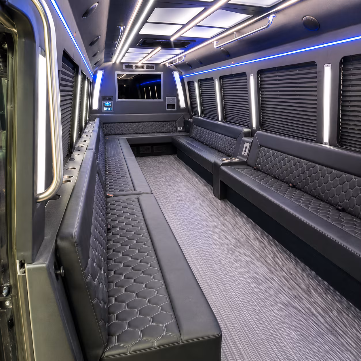 minnetonka 40 passenger party bus interior