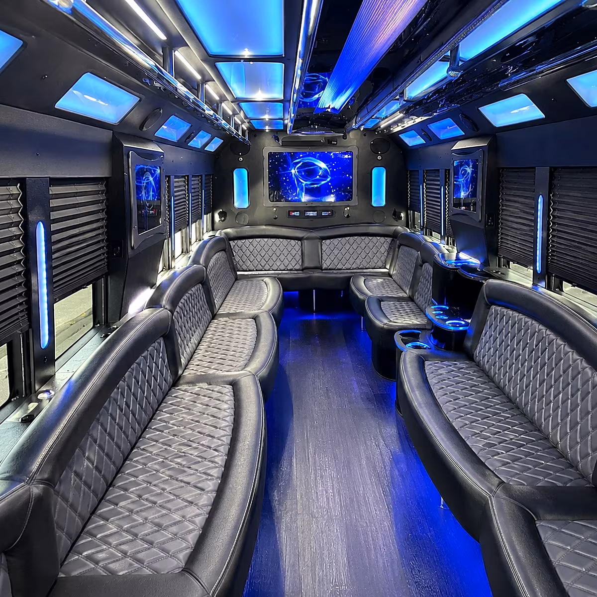 minnetonka 50 passenger party bus interior