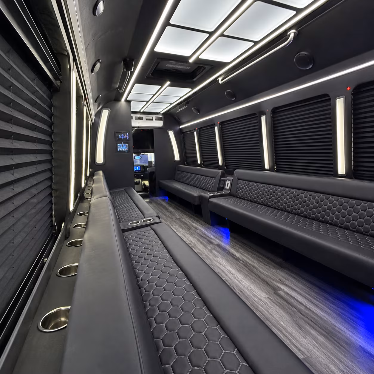 minnetonka party bus rental interior