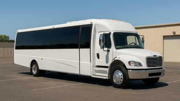 Exterior of Charter Bus Company Omaha's 18 Passenger Minibus in Omaha