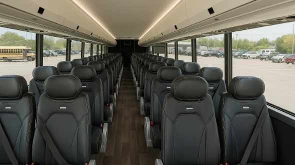 Interior of Charter Bus Company Milwaukee 's 25 Passenger Mini bus in Milwaukee 