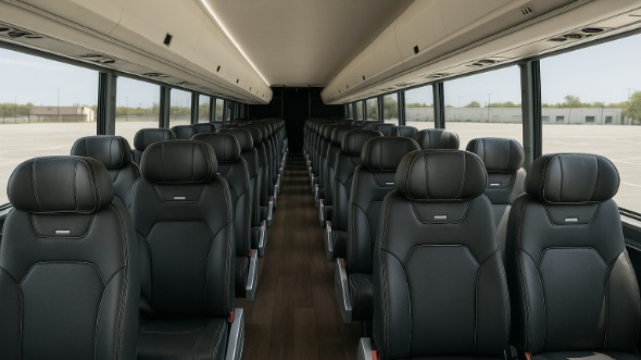 Interior of Charter Bus Company Minneapolis's 30 Passenger Minibus in Minneapolis
