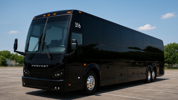 Exterior of Charter Bus Company Minnetonka's 50 Passenger Charter Bus in Minnetonka
