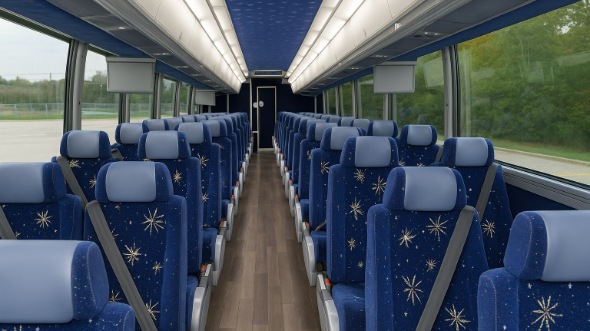 Interior of Charter Bus Company Minnetonka's 54 Passenger Charter Bus in Minnetonka