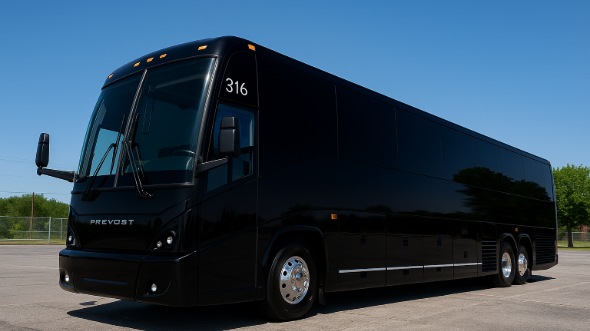 Exterior of Charter Bus Company Rochester's 54 Passenger Charter Bus in Rochester