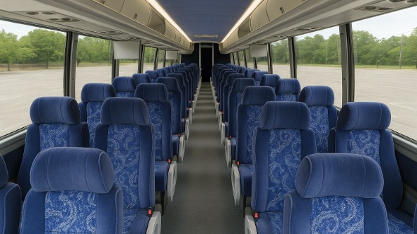 minnetonka 55 passenger charter bus inside